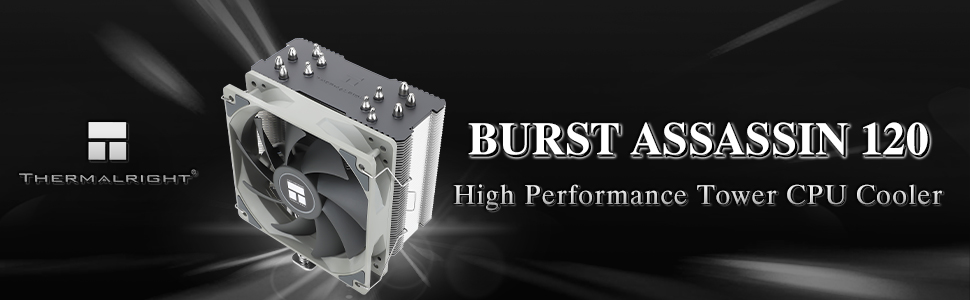 Thermalright BA120: Повітряний кулер для CPU з 6 тепловими трубами, тихий вентилятор PWM, сумісний з AM4, AM5, Intel 1700, 1150, 1151, 1155, 1200, 1851