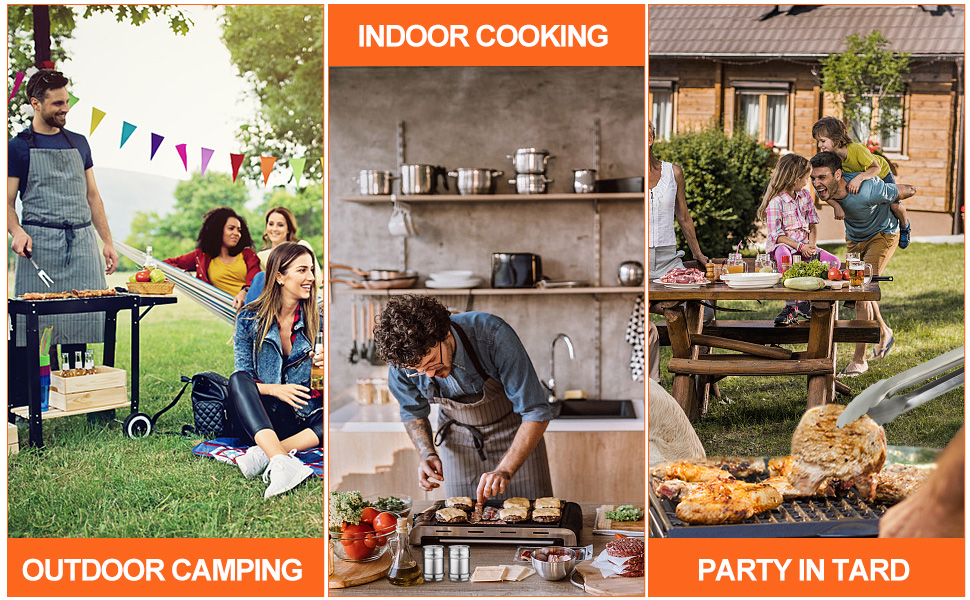 Набір аксесуарів для гриля: 30 предметів для Blackstone, кемпінгу та газового гриля