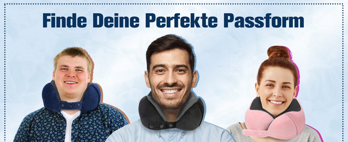 Подушка для шиї у літак, доросла, з піною Memory Foam, регульована, компактна, ергономічна, м'яка, дихаюча, з навушниками, маскою для сну, чорна сумка