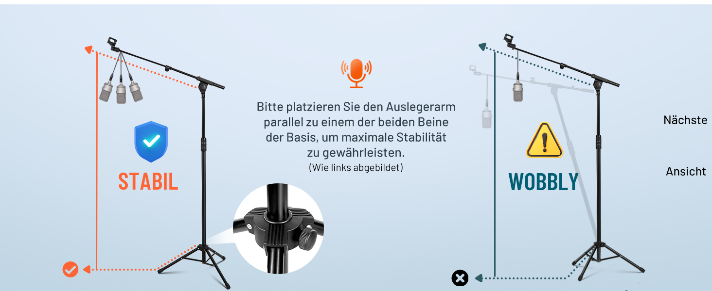 Підставка для мікрофона 2-в-1 з кабелями та сумкою, CY0311 – для вокалу, сцени, конференцій та презентацій