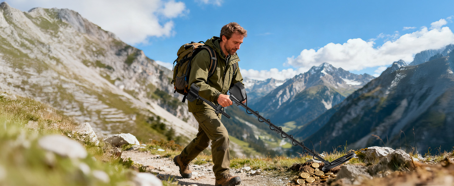 Металодетектор OMMO Pro для дорослих та дітей, USB, водонепроникний, 3 режими, преміум-якість