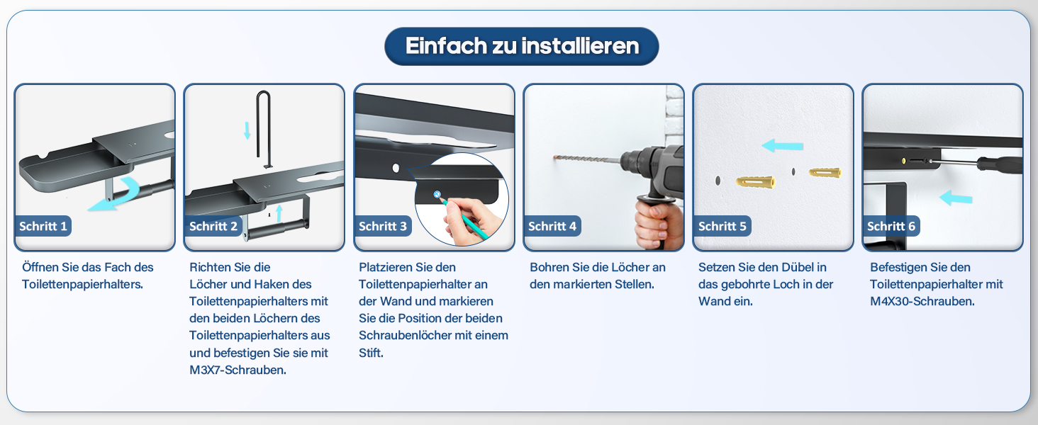 Настінний тримач для туалетного паперу з полицею, багатофункціональний, обертовий, з нержавіючої сталі, чорний мат. Підходить для ванної кімнати, кухні та пральні.