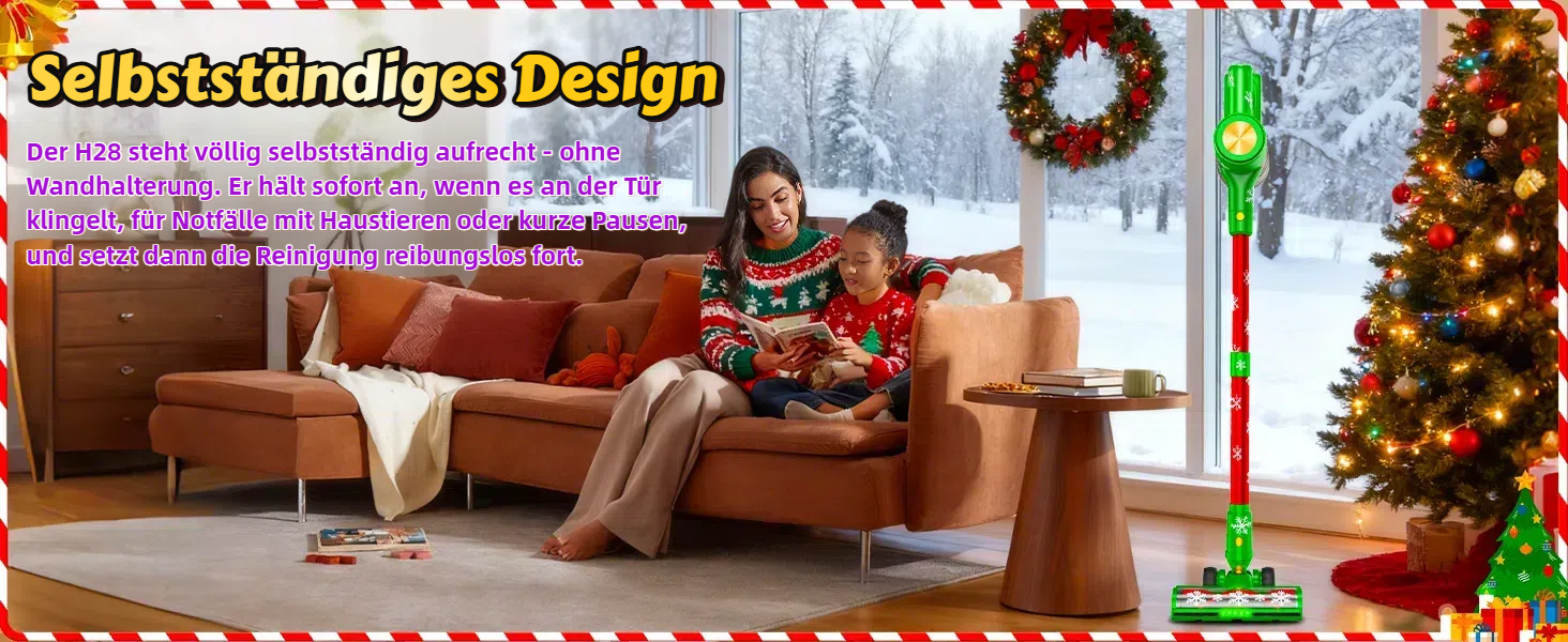 Бездротовий акумуляторний пилосос 48KPa/500W/55хв з LED-дисплеєм та зарядною станцією, для прибирання шерсті тварин, килимів, твердих поверхонь та авто, колір: зелений