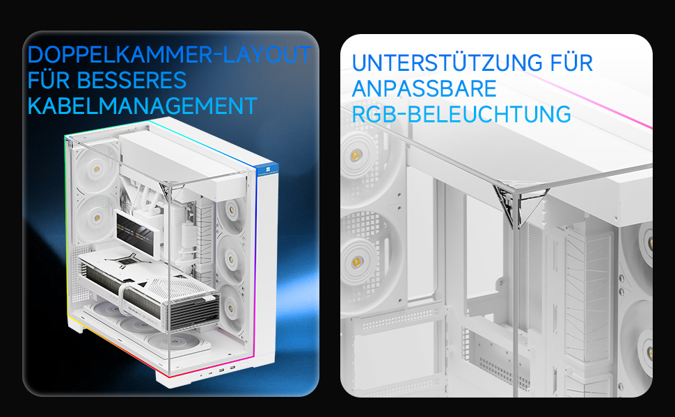 Ігровий корпус Thermalright TR A70 WHITE ATX з LCD-дисплеєм 9.16'', панорамною підсвіткою та підтримкою 8 вентиляторів
