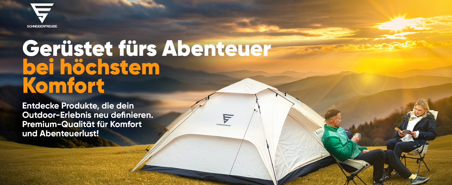 Крісло туристичне SCHNEIDERFREUDE EasyFold Pro – преміум якість, складне, легке, з вентиляцією спинки для кемпінгу, саду, риболовлі та відпочинку на природі
