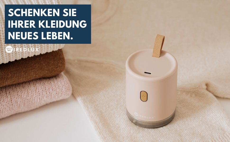 Електричний видалення ворсу з одягу - компактний та портативний пристрій для видалення ворсу з тканини, USB-зарядка, подвійний захист, рожевий (Kyoto-rosa)