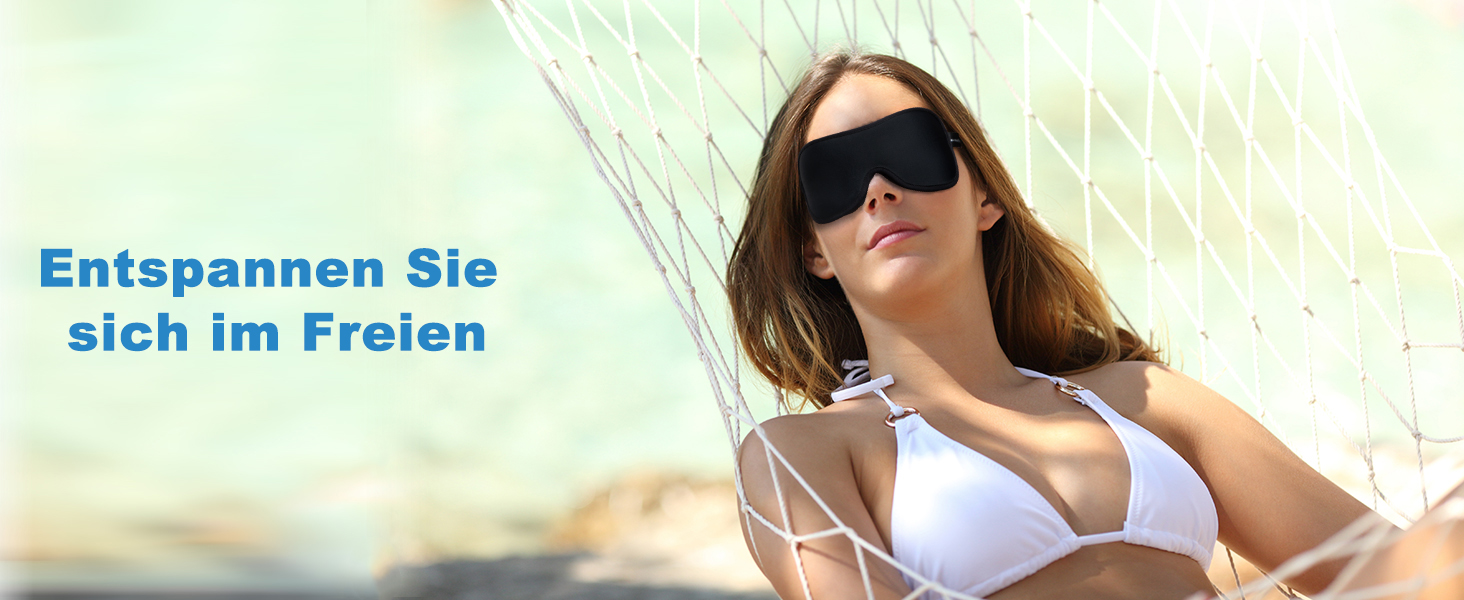3D маска для сну Boniesun для тих, хто спить на боці, затемнювальна, ультратонкий дизайн, чорна
