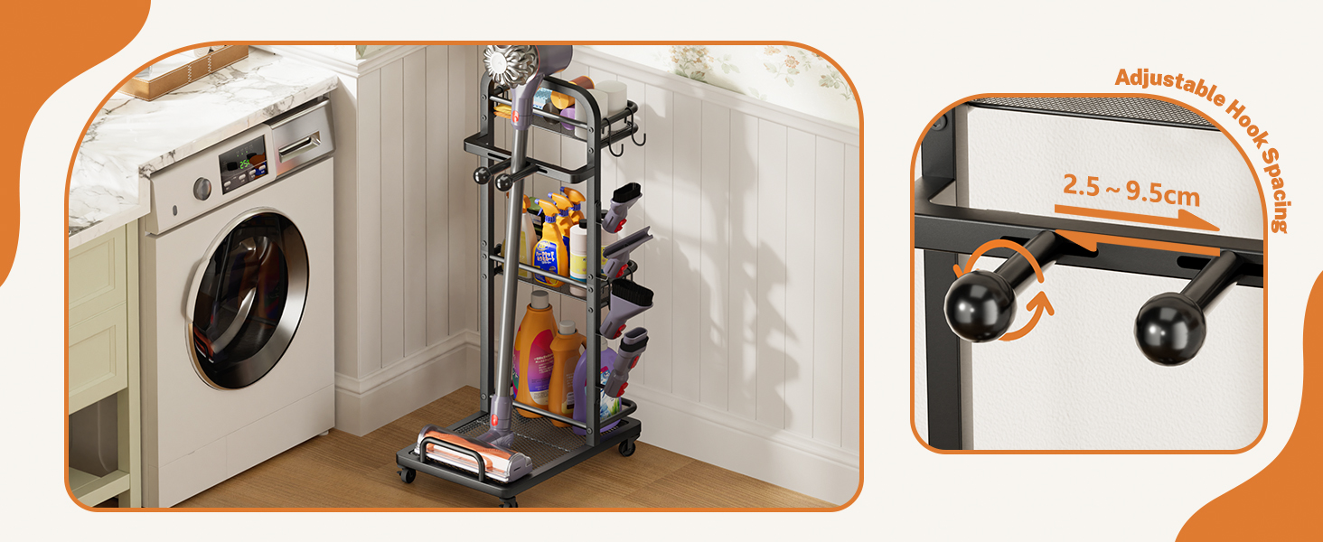 Підставка для пилососа, металева, настінна/підлогова, з коробкою для зберігання, сумісна з Dyson Gen5 V15s V15 V12 Slim V11 V10 V8 V7 V6 та аксесуарами