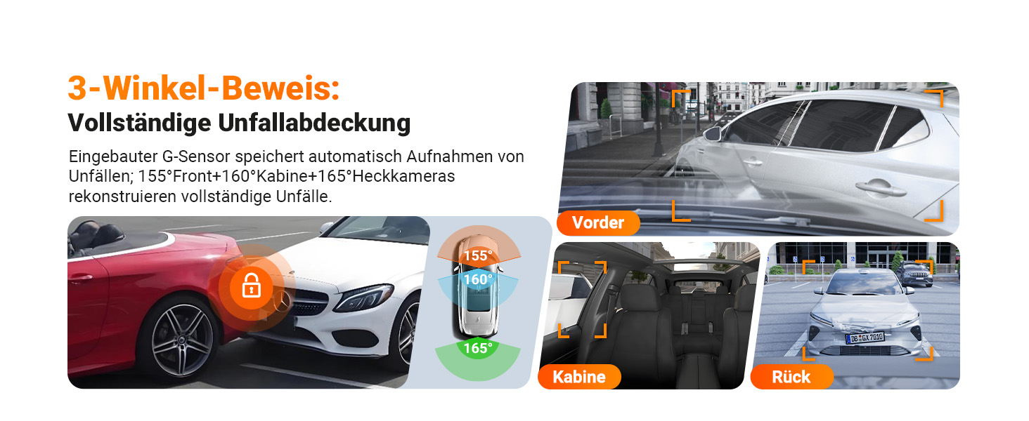 Відеореєстратор VANTRUE N4 Pro S 4K STARVIS з GPS, 3 канали (4K+1080P+1440P), WiFi 5GHz, паркувальний режим 24/7, голосове керування, IR нічне бачення, LTE (опціонально)