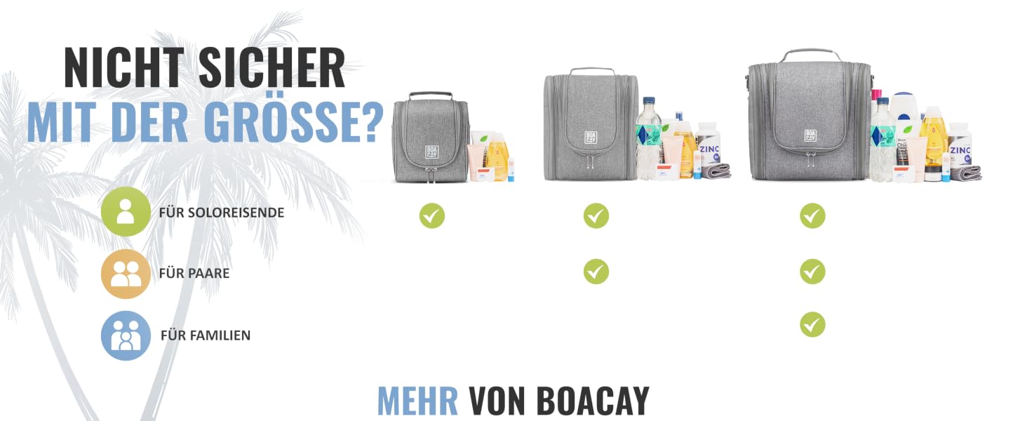 Дорожня косметичка BOACAY Extra Large для жінок, чоловіків та дітей, великий органайзер для аксесуарів та гігієни, колір Quartz Gray