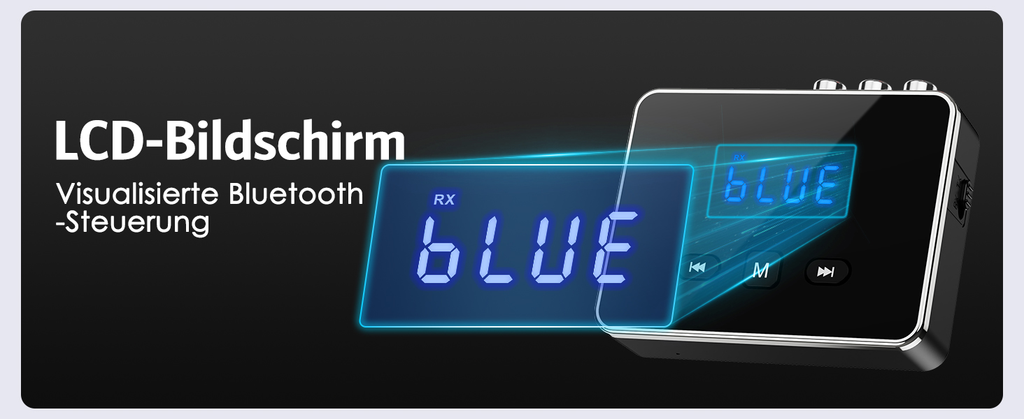 OQIMAX Bluetooth 5.4 Передавач/Приймач: 3-в-1 Bluetooth адаптер з AUX/RCA/Оптичним виходом, підтримка TF-картки та USB, для TV, стереосистеми, низька затримка, чорний