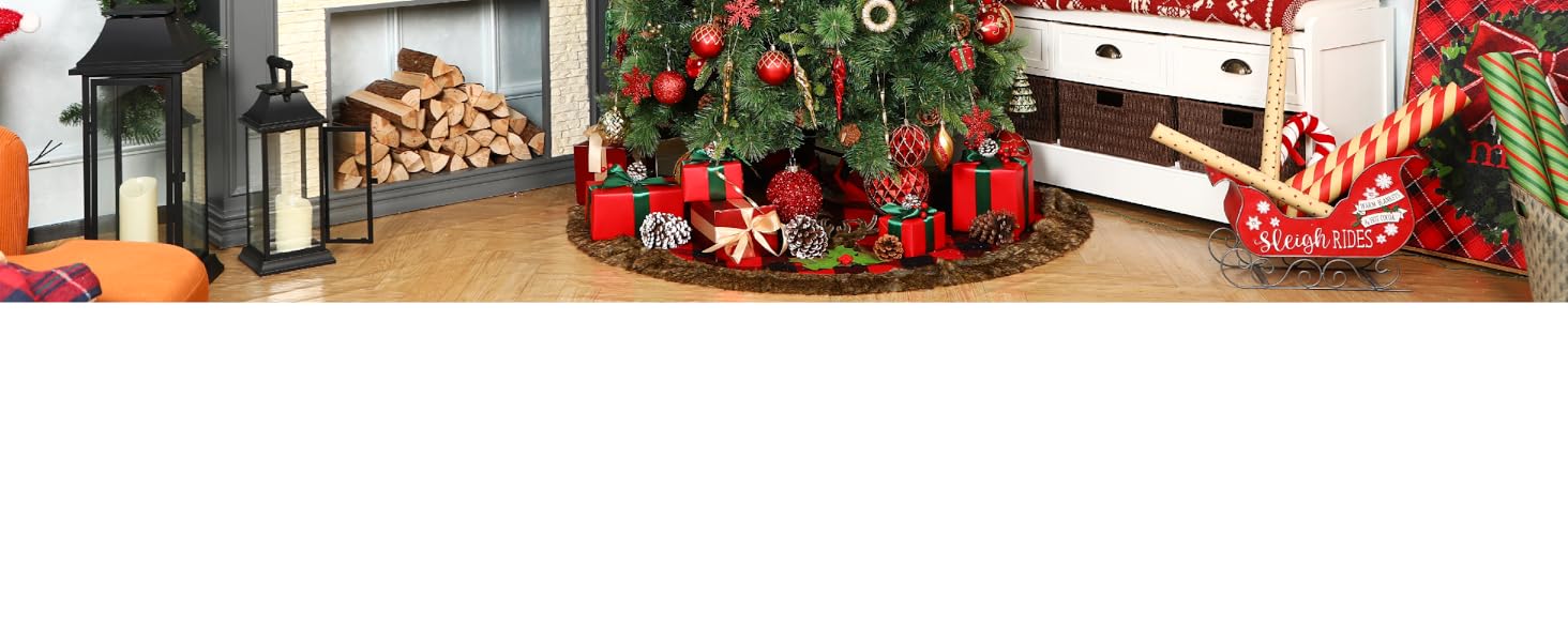 Набір прикрас на ялинку Shareconn 135 шт. – міцні ялинкові кулі з мотузкою, різні розміри та дизайни, декор для ялинки (червоний, зелений, золотий)