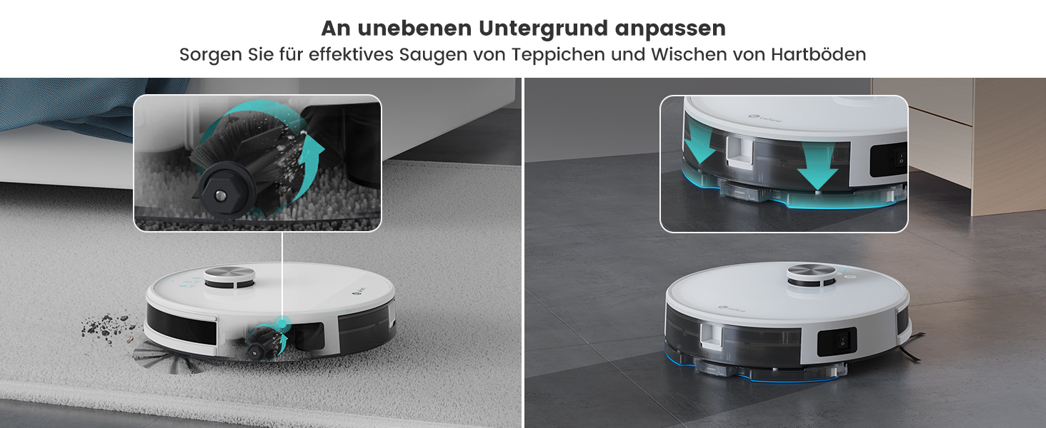 Робот-пилосос LEFANT 4000Pa з LiDAR-навігацією, 2-в-1, керування через Alexa/App/WiFi, для видалення шерсті тварин та прибирання килимів