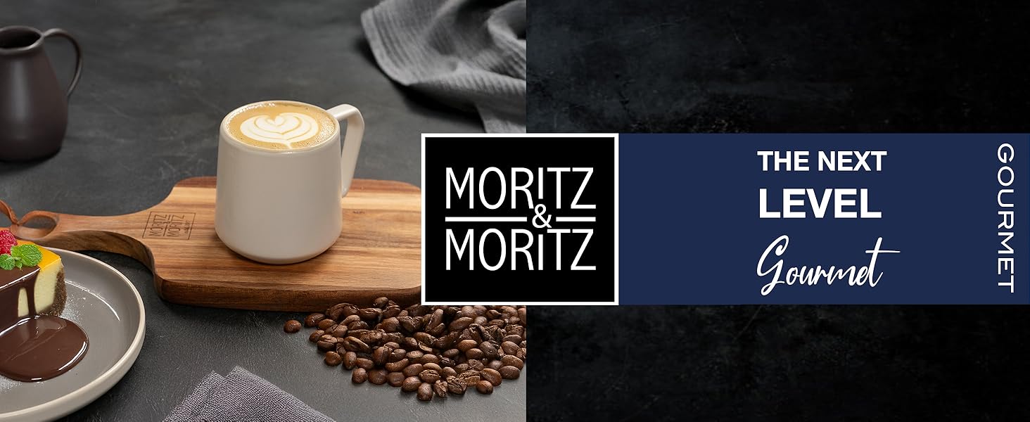 Набір кавових чашок Moritz & Moritz CAVO Stone (6 шт.) - 500 мл, кераміка, стильний дизайн з ручкою