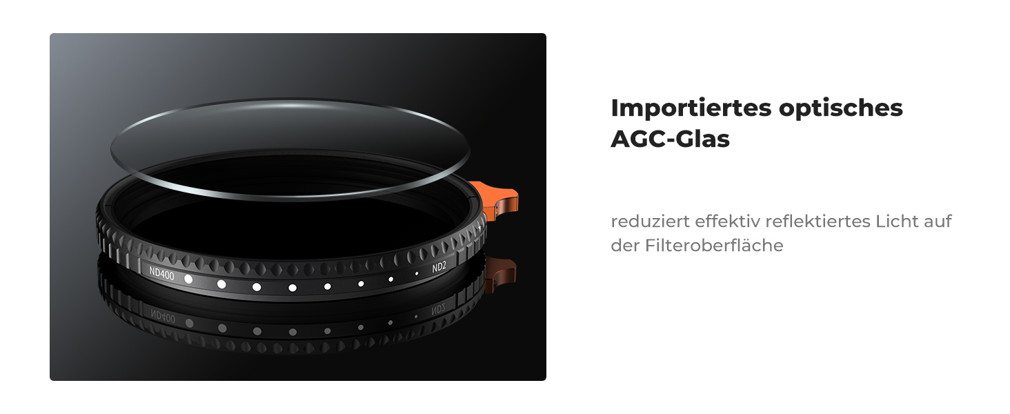 Фільтр ND Variabler K&F Concept Nano-X 67mm - Графільтр ND2-400 (1-9 Stop) з сумкою