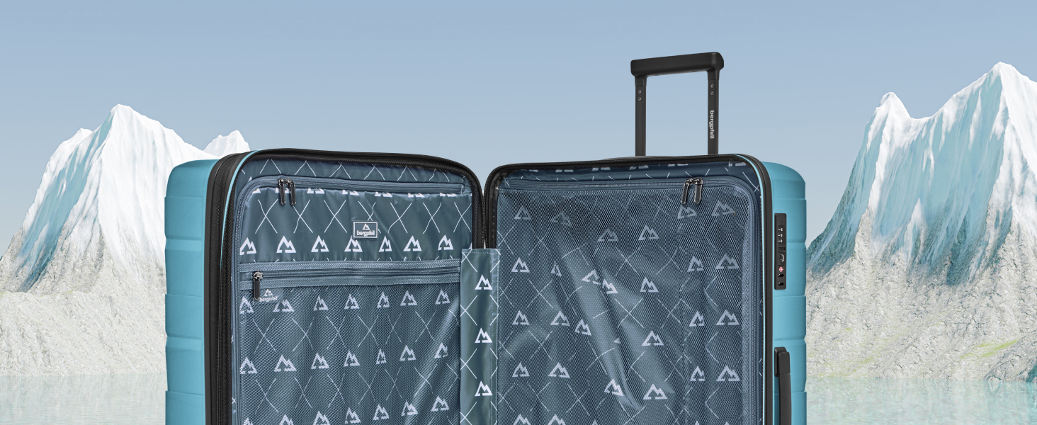 Чемодан середній з жорстким корпусом, розширюваний, 45 x 27 x 66 см, з подвійними колесами та TSA-замком, 3.7 кг, з високоякісного поліпропілену, унісекс, Emerald Green Metallic