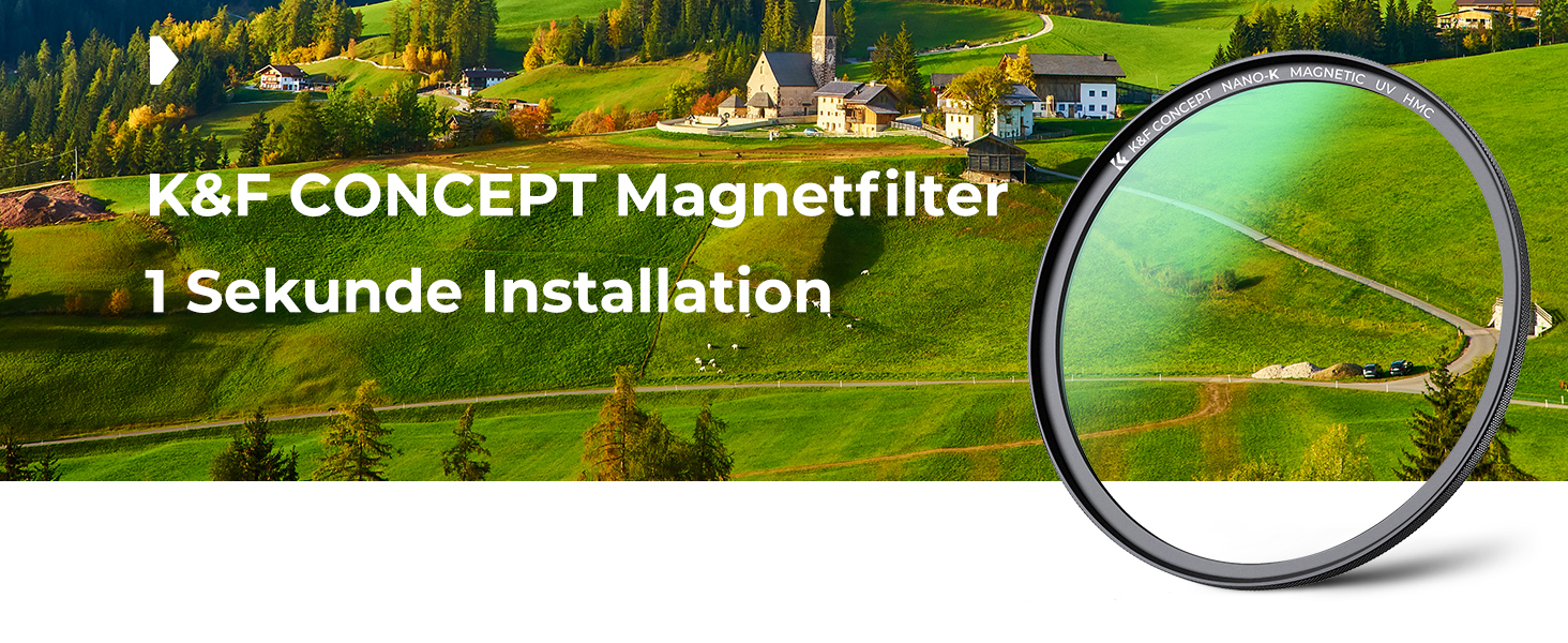 Фільтр UV K&F Concept 77mm для об'єктивів: захист від пилу, бруду та подряпин (магнітний)