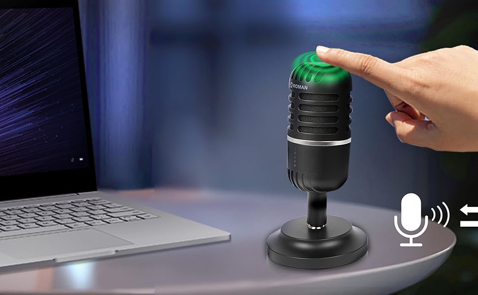 Мікрофон USB для ПК, PS4, PS5: Конденсаторний мікрофон для стрімінгу, геймінгу, подкастів та запису звуку. Сумісний з Mac, Windows