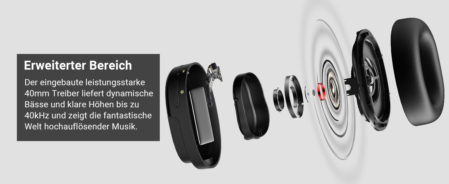 Edifier WH950NB: Бездротові навушники з активним шумозаглушенням, LDAC, Hi-Res Audio, Bluetooth 5.3, 55 годин роботи, чорний