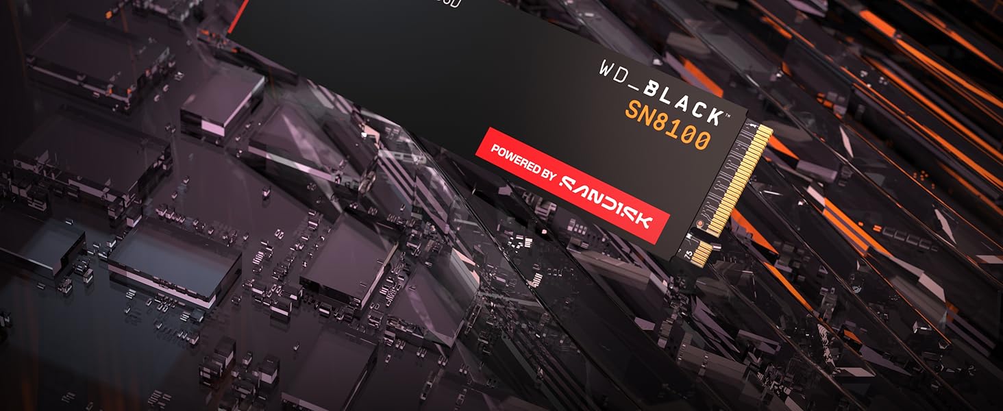 SSD WD Black SN8100 1TB PCIe 5.0 NVMe M.2 - Швидкість до 14900 МБ/с
