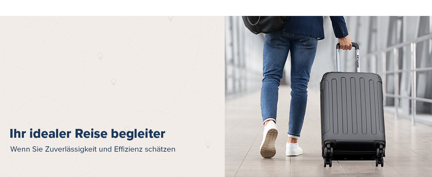 Чемодан ручної поклажі TRVLMORE 54x36x20 см - валіза на колесах, чорний