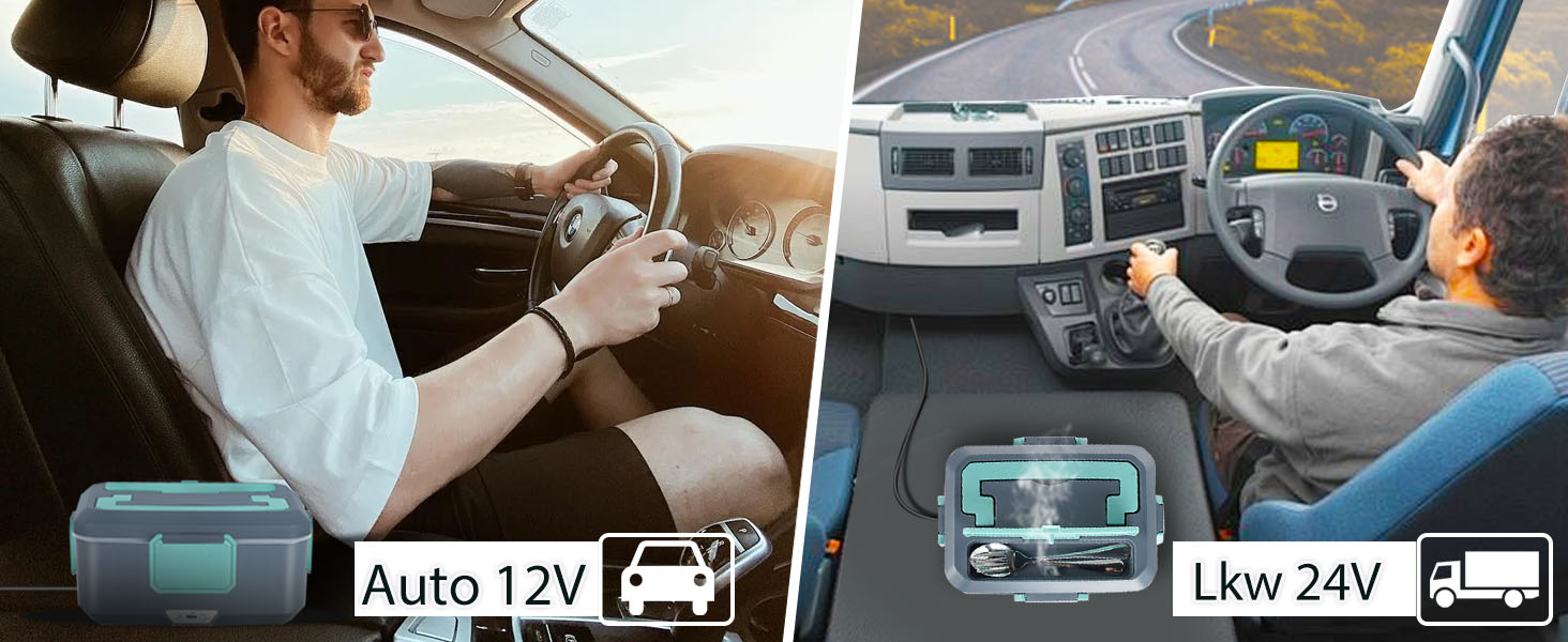 Електричний ланчбокс XREXS 3,5 л 90 Вт для дому, авто, сім’ї та кемпінгу, з виделкою і ложкою, портативний контейнер для їжі великого об’єму