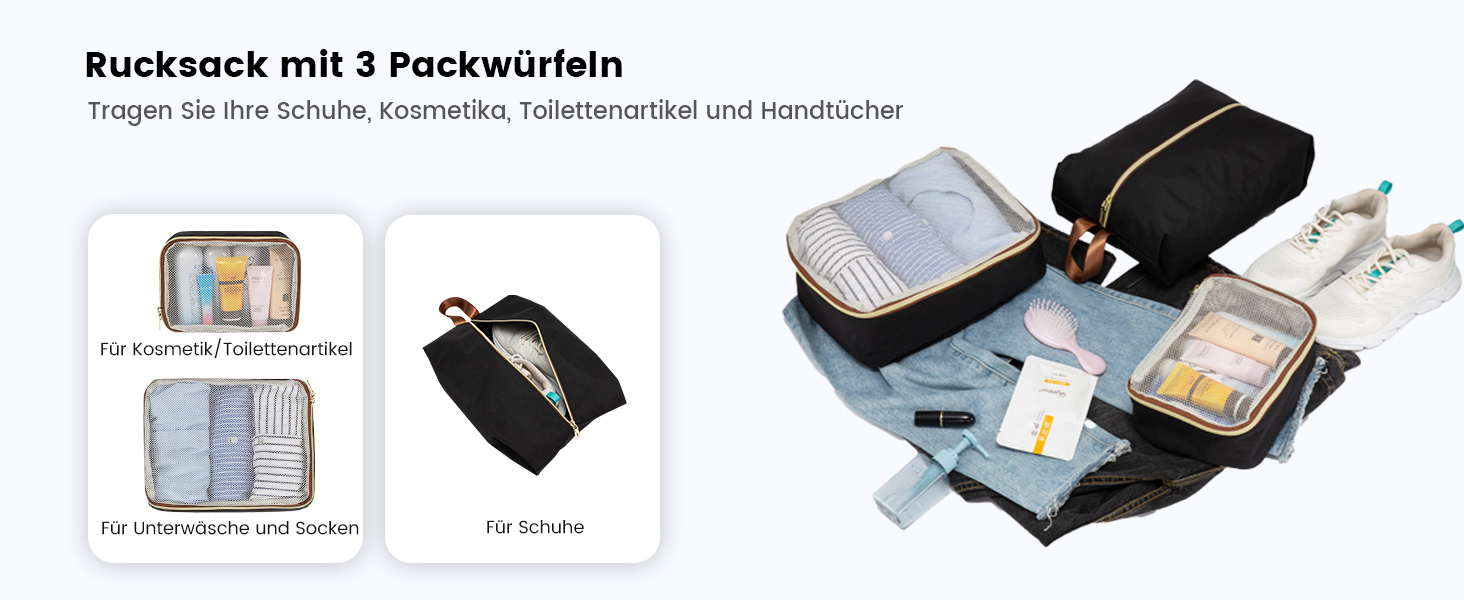 Рюкзак LOVEVOOK для ручної поклажі в літак, 40L, водонепроникний, для жінок, з відділенням для взуття та ноутбука 17.3 дюймів, бежевий + хакі