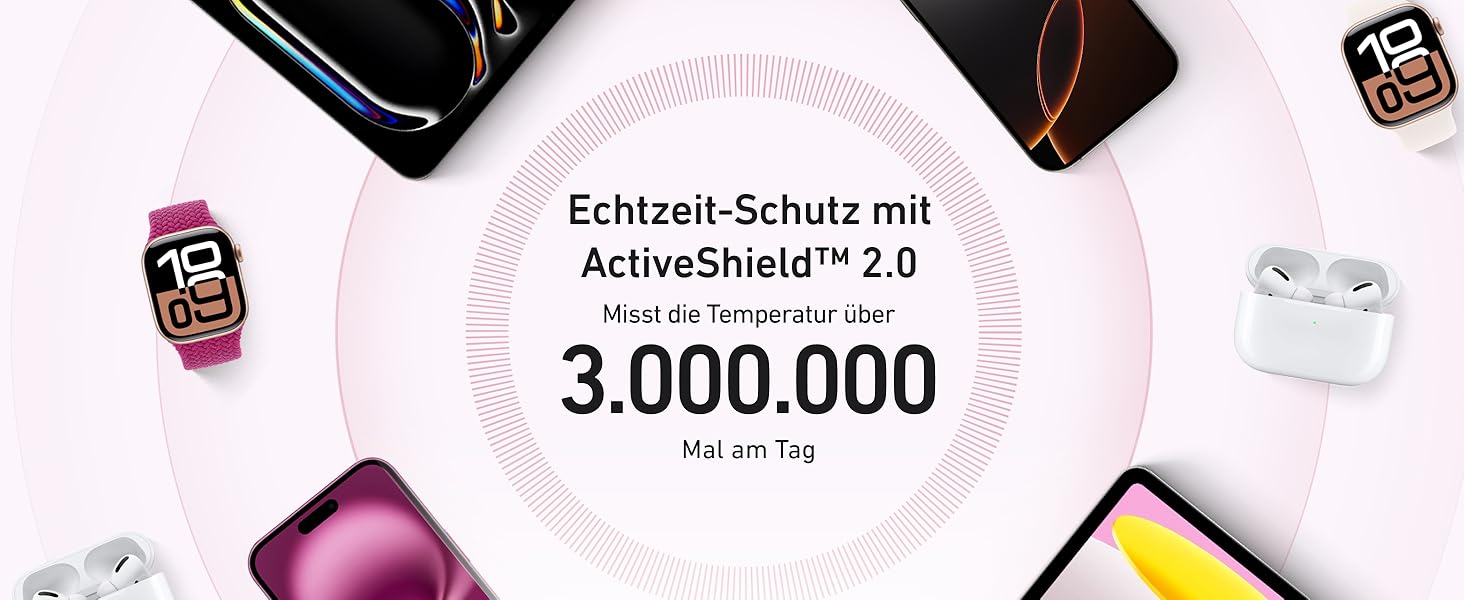 Anker MagGo Powerbank 10000mAh: портативний зарядний пристрій з MagSafe для iPhone 16/15/14/13 (Рожевий)