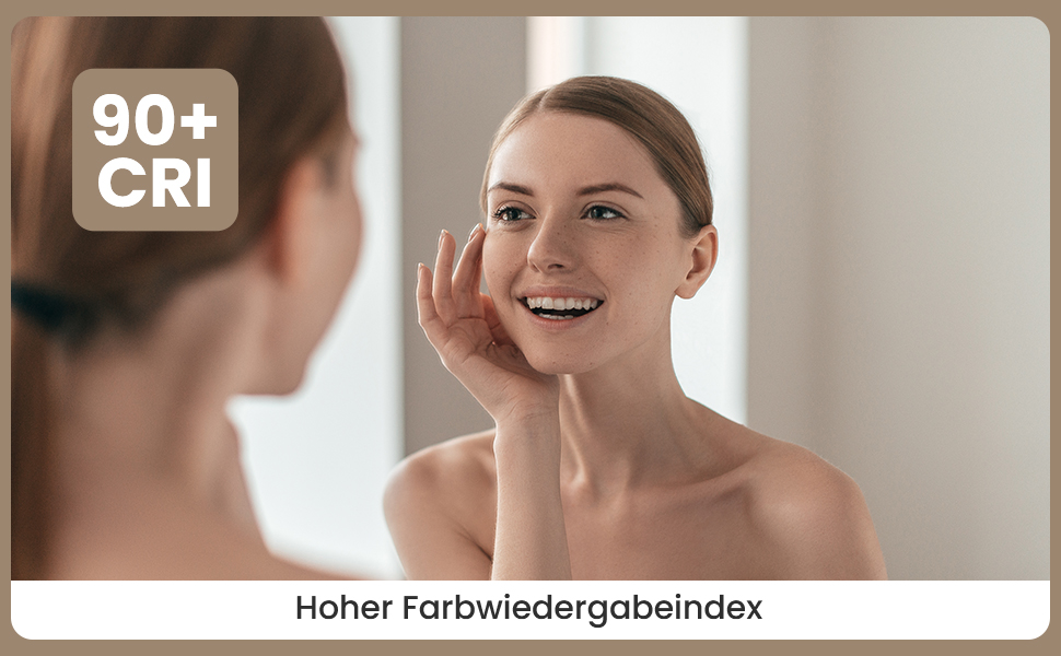 Дзеркало для ванної кімнати з підсвічуванням 70x50 см | LED дзеркало | IP54 вологостійке | Сенсорне керування | Настінне дзеркало | Горизонтальна/Вертикальна установка 6500K холодне біле світло (70x50cm-stil 2)