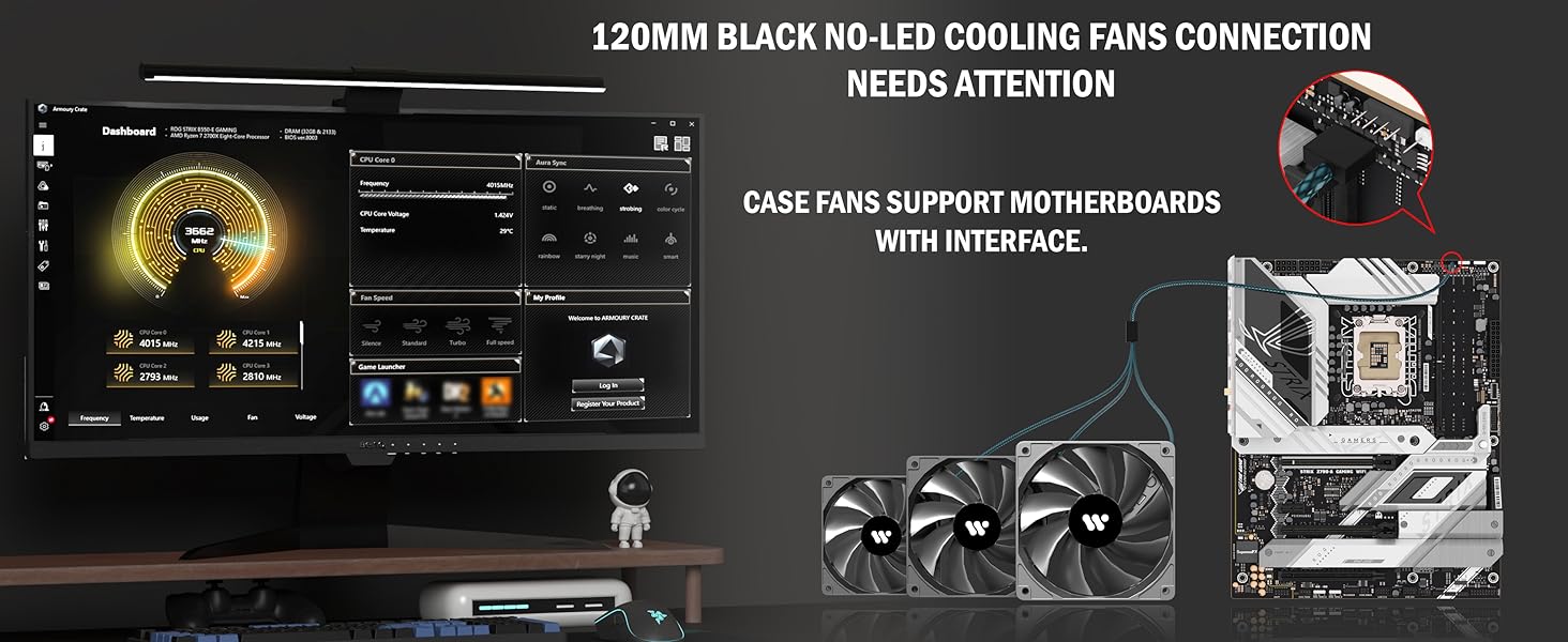 Корпус ПК KEDIERS G500 (білий) з 7 ARGB-вентиляторами, Mid-Tower ATX, з подвійним загартованим склом, для геймінгу