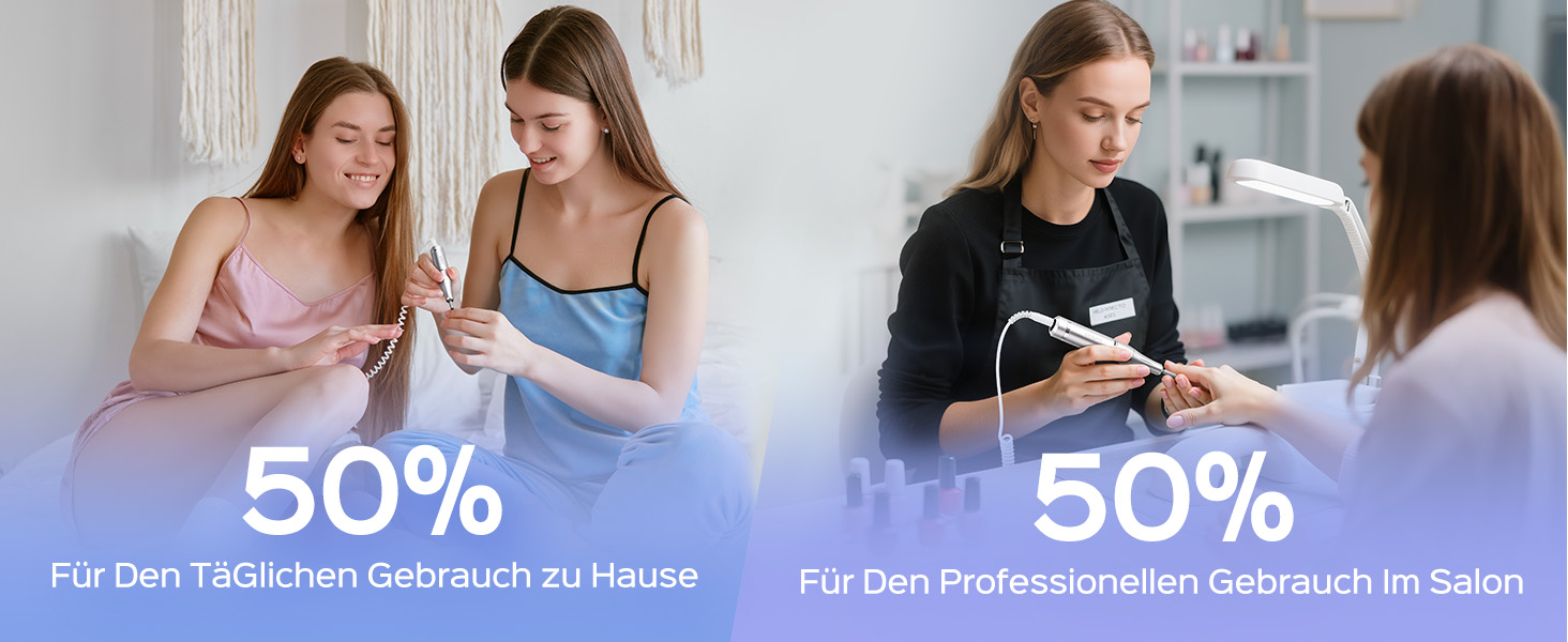 Електрична машинка для манікюру COSLUS 40000 об/хв: професійний набір для догляду за нігтями 6-в-1. Підходить для гелевих та акрилових нігтів, видалення гелю та педикюру. Компактна, тиха, біла.