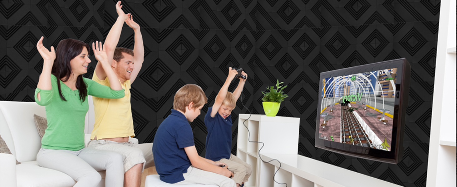 Акустичний поролон для шумоізоляції 30x30x5 см, звукопоглинаючі панелі для стін з клейкою основою, набір 32 шт. для студії звукозапису та домашнього кінотеатру