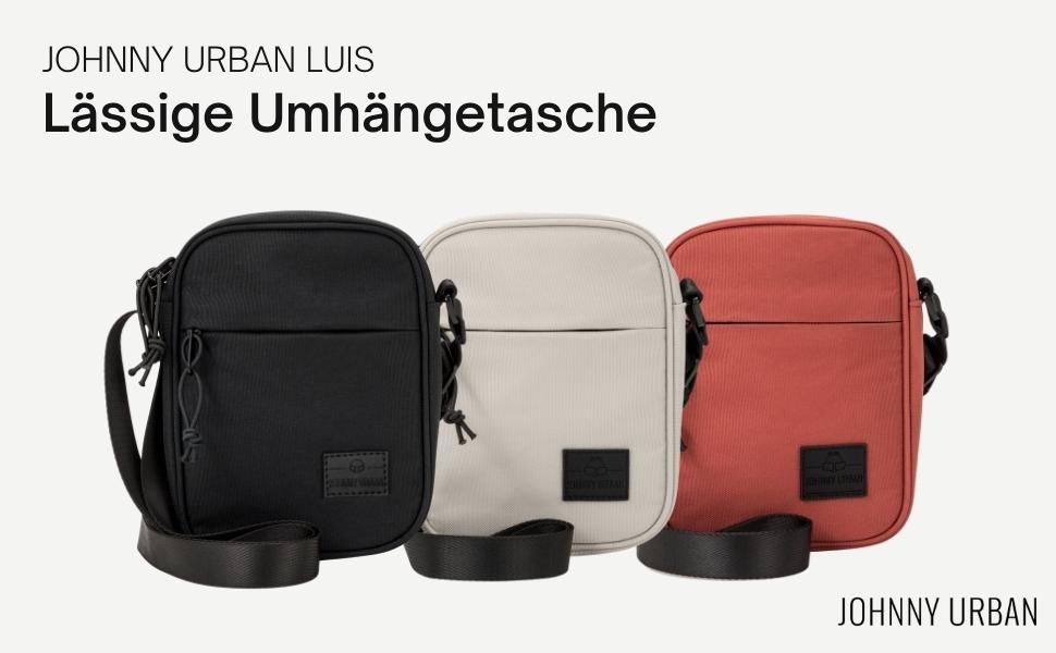 Сумка на плече Johnny Urban Luis мала бежева, водонепроникна, унісекс для відпочинку та подорожей