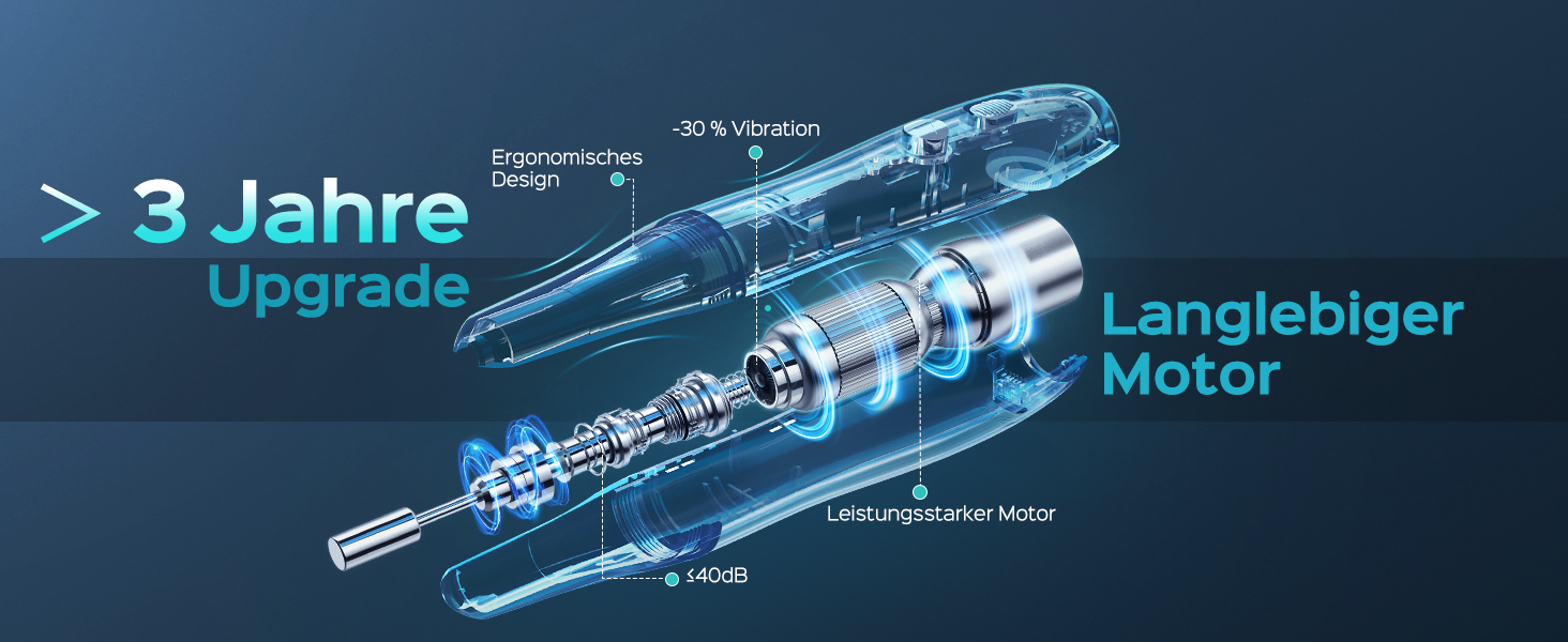 Професійний набір для манікюру та педикюру Coslus: електрична фрезер з регулюванням швидкості, світлом, металевими насадками та USB-C зарядкою