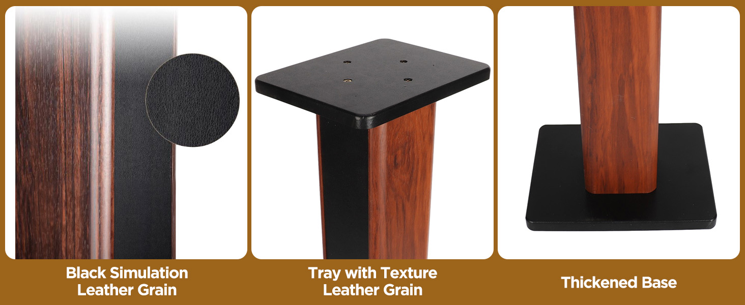 Підставка для акустики Suuiwau з деревною текстурою, універсальна, для домашнього кінотеатру, 60 см