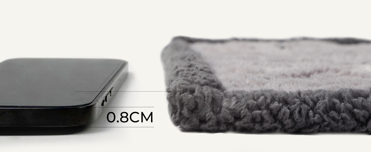 Водонепроникний коврик для собак Luciphia, миючий, для собак, котів, цуценят, м'який флісовий коврик з Sherpa, середнього та великого розміру для ліжка, дивана, софи, (102 * 145cm) (145 * 165cm), сірий в клітинку