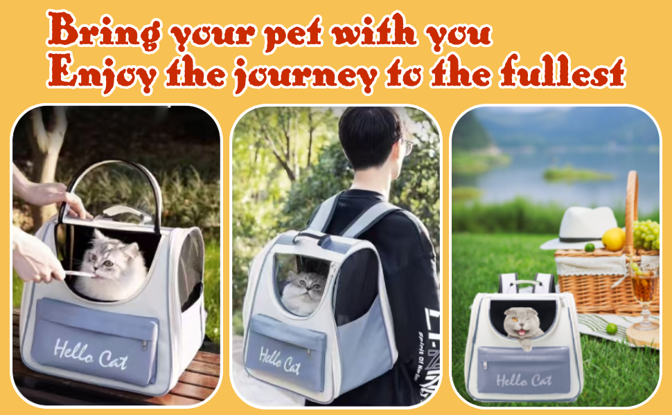 Рюкзак для котів та маленьких собак з сітчастим вікном, до 15 кг, чорний