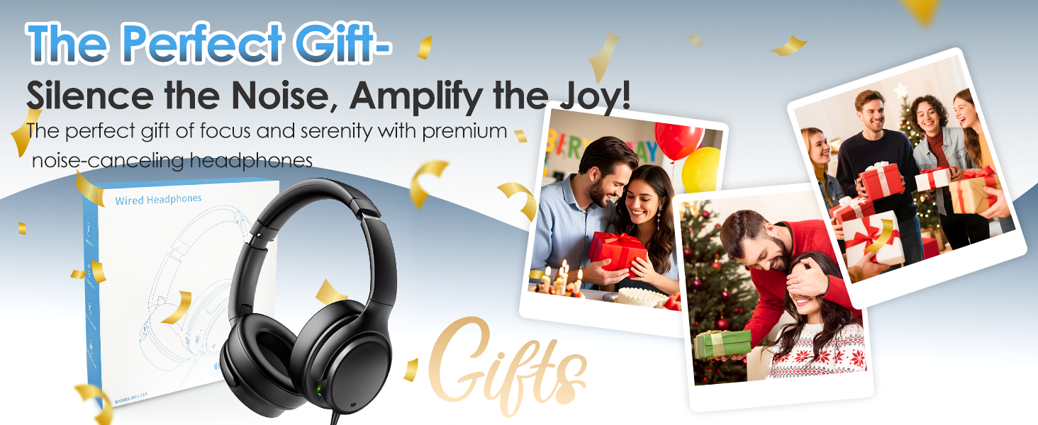 Навушники INFURTURE Over-Ear з USB-C, з активним шумозаглушенням (Noise Cancelling), дротові, чорні