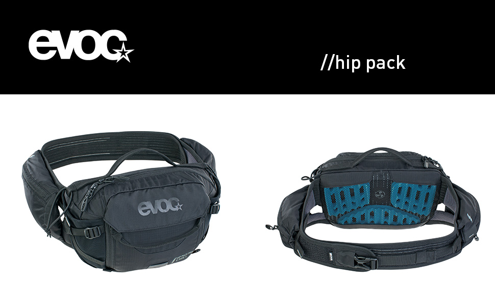 EVOC Hip Pack Pro E-Ride: нагрудник для електровелосипеда (3л, AIRFLOW, Airo Flex, Ventі Flap, тримач для пляшки)