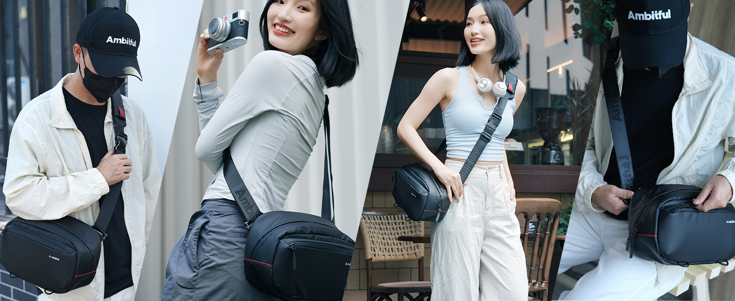 Сумка для фотокамери Ambitful Gm6 - зручна та водонепроникна сумка з відділеннями для фототехніки та штатива