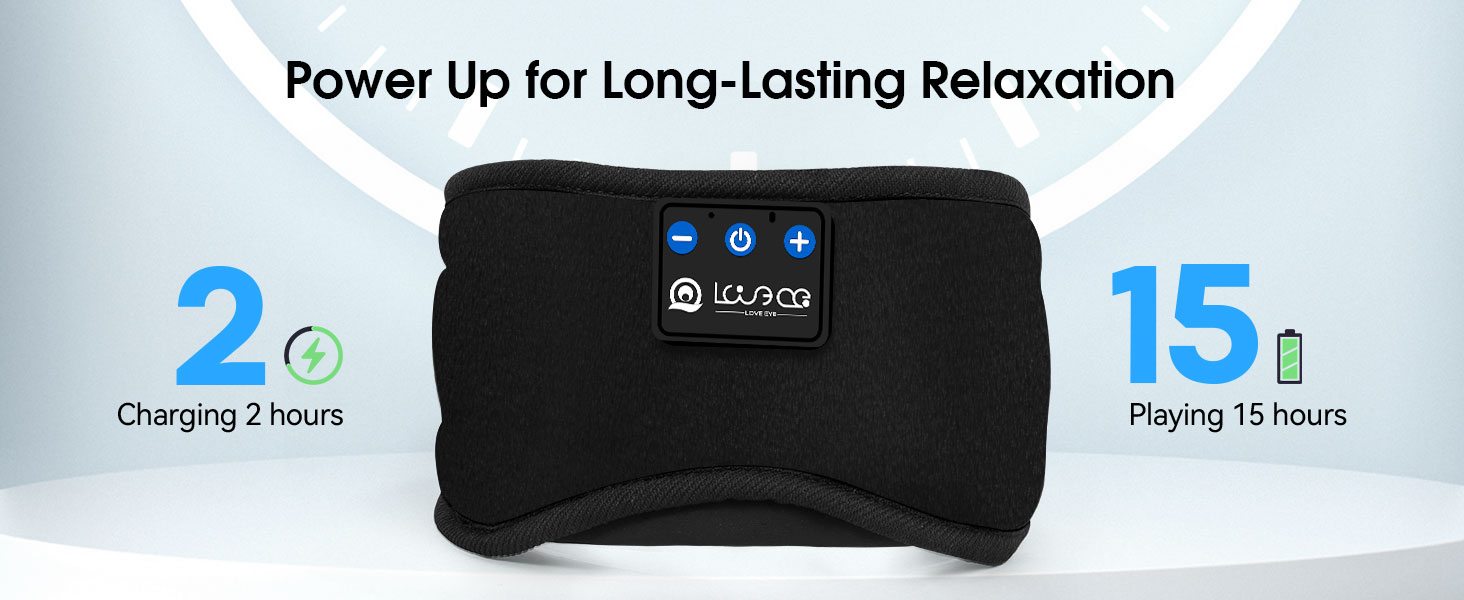 Маска для сну для тих, хто спить на боці, з Bluetooth навушниками. 100% непрозора маска для очей, ультрам'яка. Для подорожей, сну, йоги, медитації. Чорна. 1 шт.