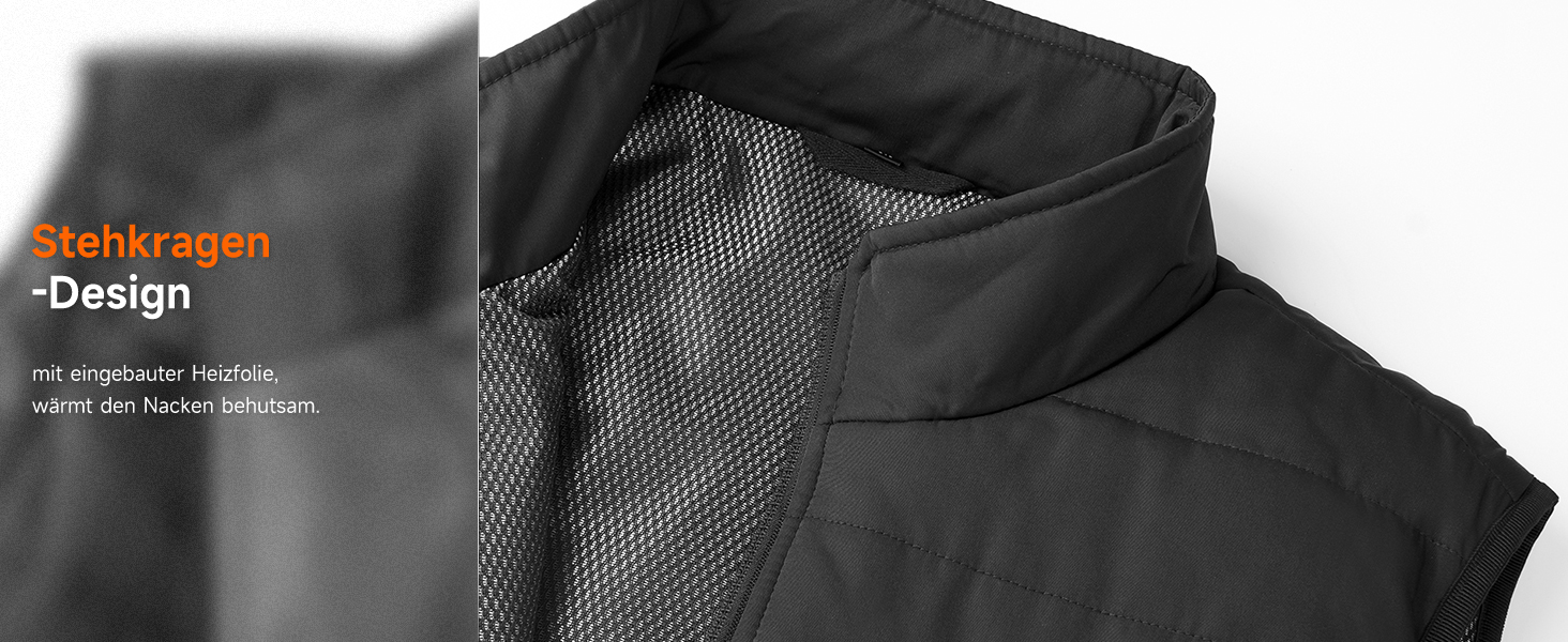 LABCOOL Тепла жилетка з підігрівом - чоловіча та жіноча жилетка з USB-підігрівом та акумулятором 10000mAh - 6-зонний підігрів з 3 рівнями температури - можна прати в пральній машині, чорний L