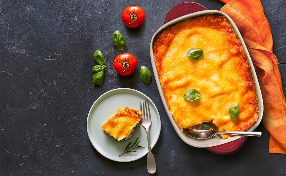 Керамічна прямокутна форма RESTO для запікання, лазаньї, хліба, брауні та пирогів, 1,8 л (157x50x232 мм)
