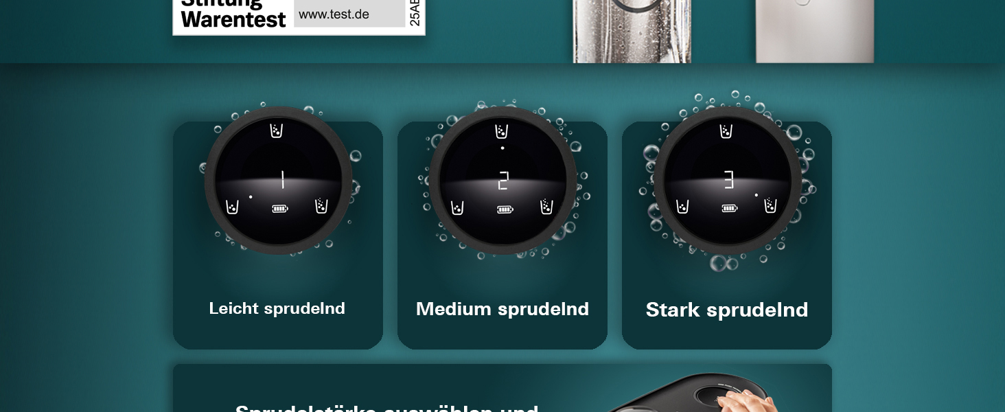 GROHE Blue Fizz Набір для газованої води (3 рівні газування, без CO2 балона, 1x 0,85л пляшка + засіб для чищення), 31943K00 (2x 0,85л пляшка | 1x CO2, з CO2 індикатором, Чорний)