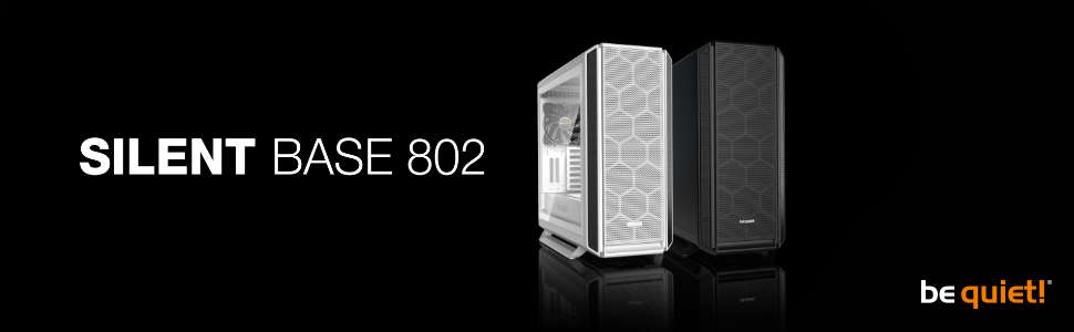 be quiet! Silent Base 802 Black - корпус ПК з 2 вентиляторами Pure Wings 2 та підтримкою радіаторів до 360 мм, 3-рівнева система керування вентиляторами
