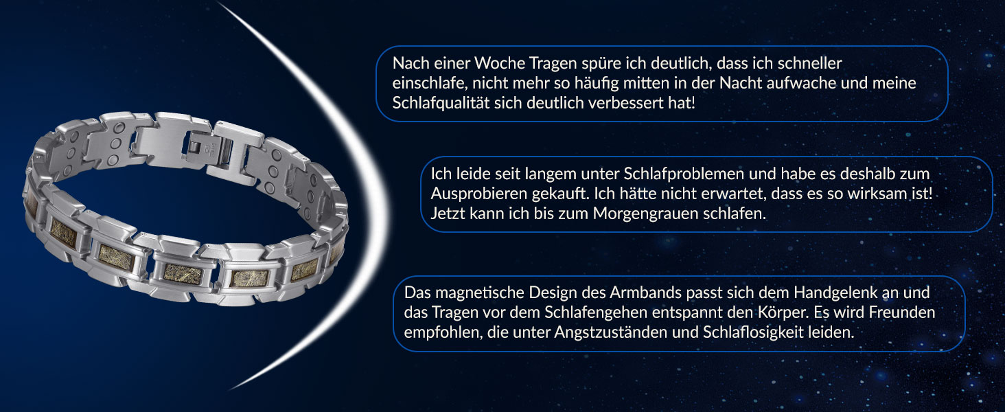 Чоловічий магнітний браслет RainSo зі скорпіоном, трирядний, з нержавіючої сталі, з інструментом для зняття ланок та подарунковою коробкою (сріблястий та шампань)