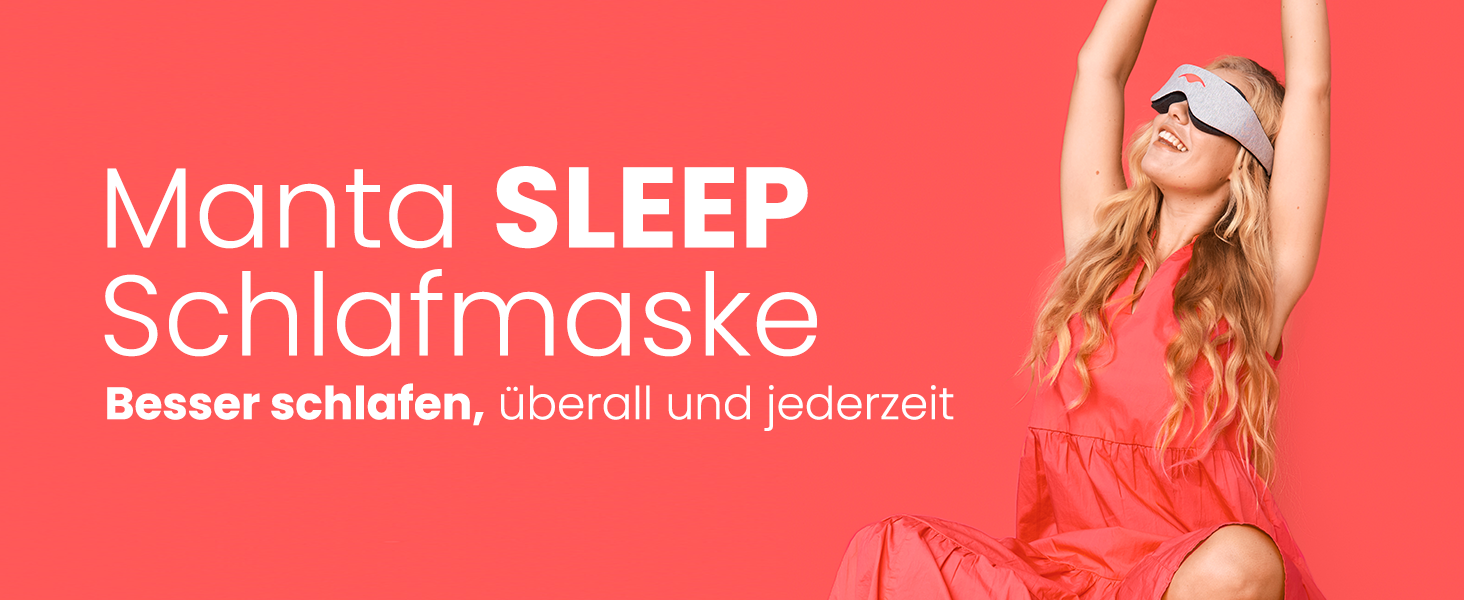 Маска для сну Manta Sleep – максимальна затемненість, регульовані подушечки, комфортна для тих, хто спить на боці, сіра, 1 шт.