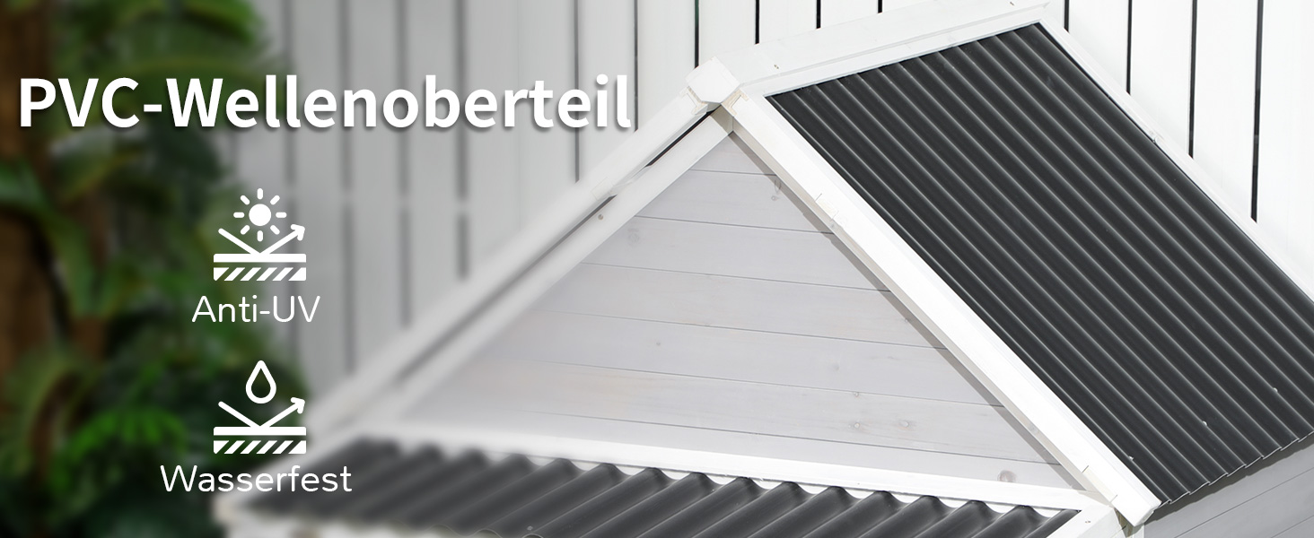 Будинок для собак PawHut з дашком, для середніх та великих собак, вуличний, з вікном, з соснового дерева, 126 x 118 x 105 см