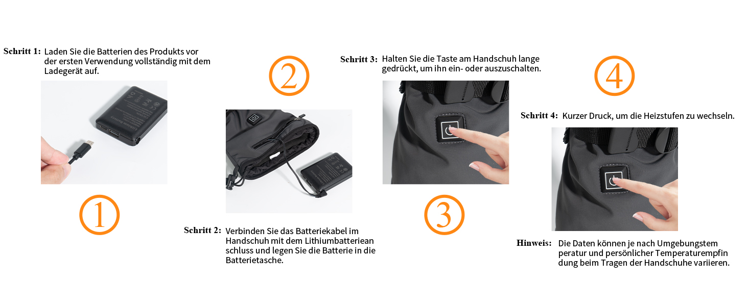 Нагріваючі рукавички Minthouz W13 з акумулятором 5V 5000mAh для чоловіків та жінок, з підтримкою сенсорного екрану та водонепроникним дизайном, для активного відпочинку