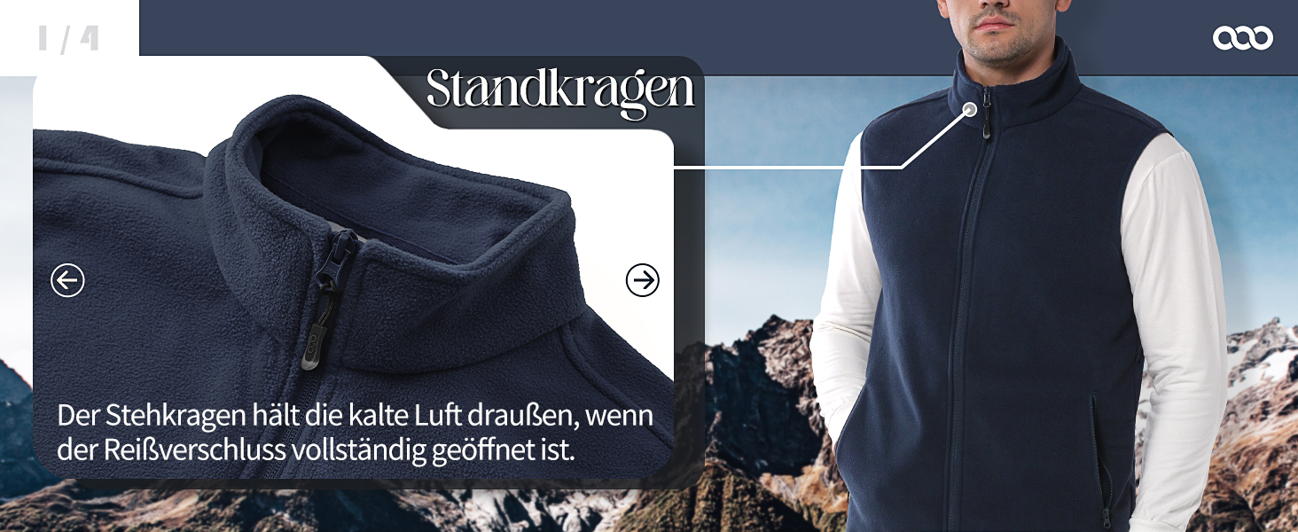 Чоловіча флісова жилетка 33000ft - ультралегка, без рукавів, з кишенями та блискавкою, чорна
